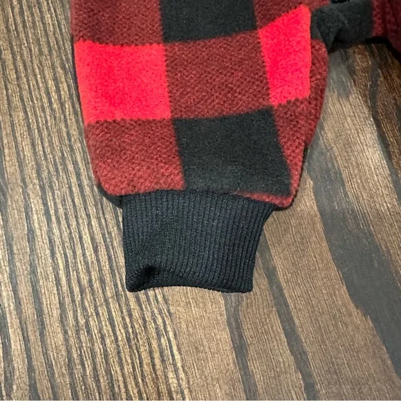Hurley Buffalo Plaid Fleece Baby Sleeper - Picture 6 of 6